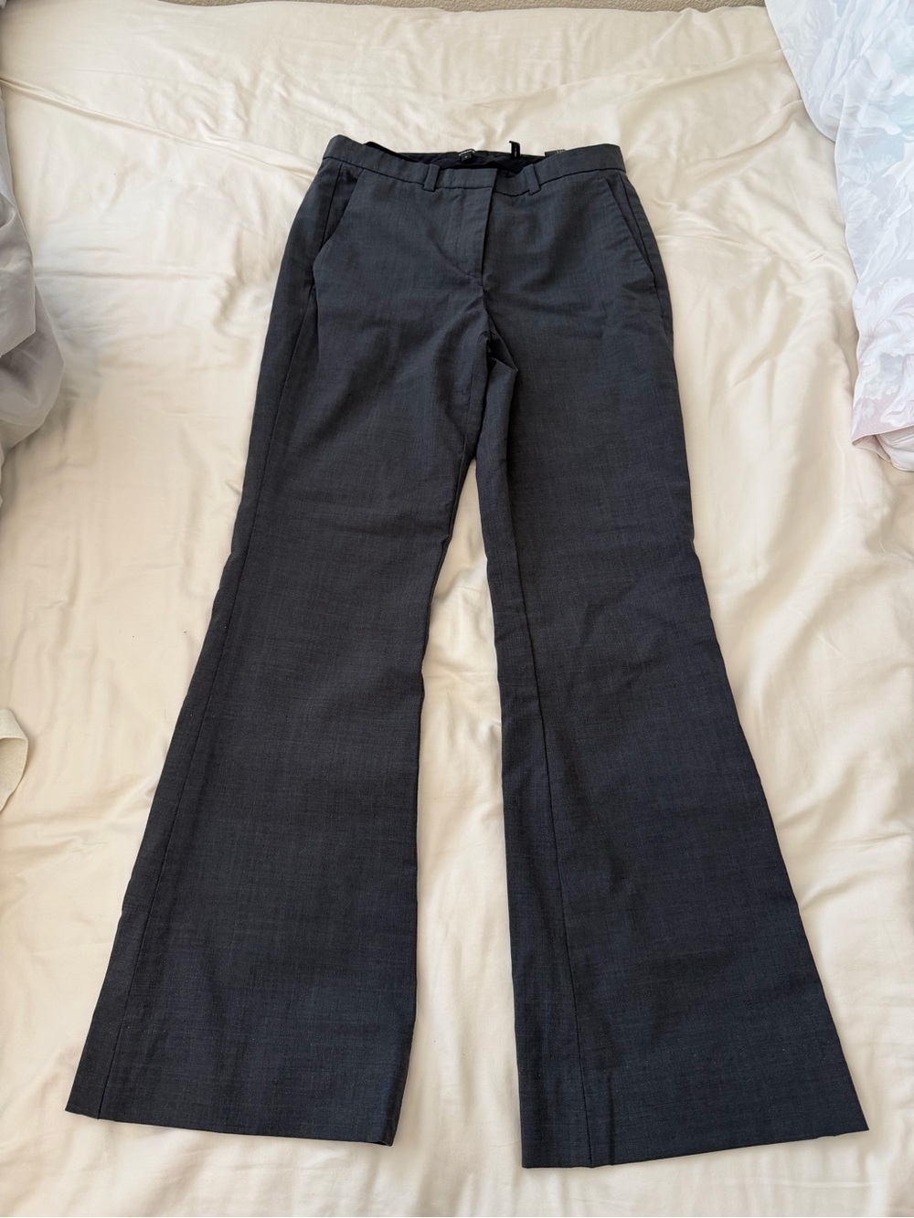 Theory Charcoal Gray Dress Pants - Tailored Waistband